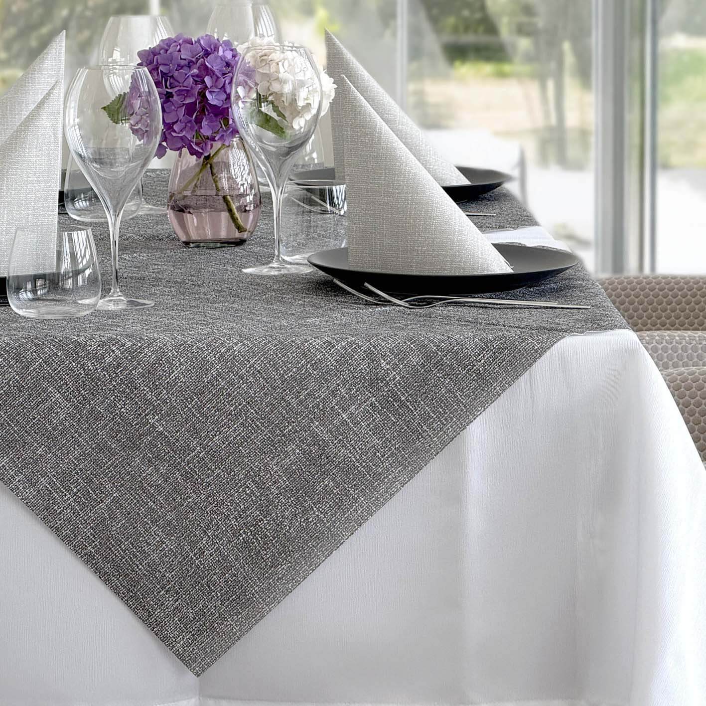 Tovaglia Tnt Rudy Antracite Mono cm. 100x100 - 100 pz.