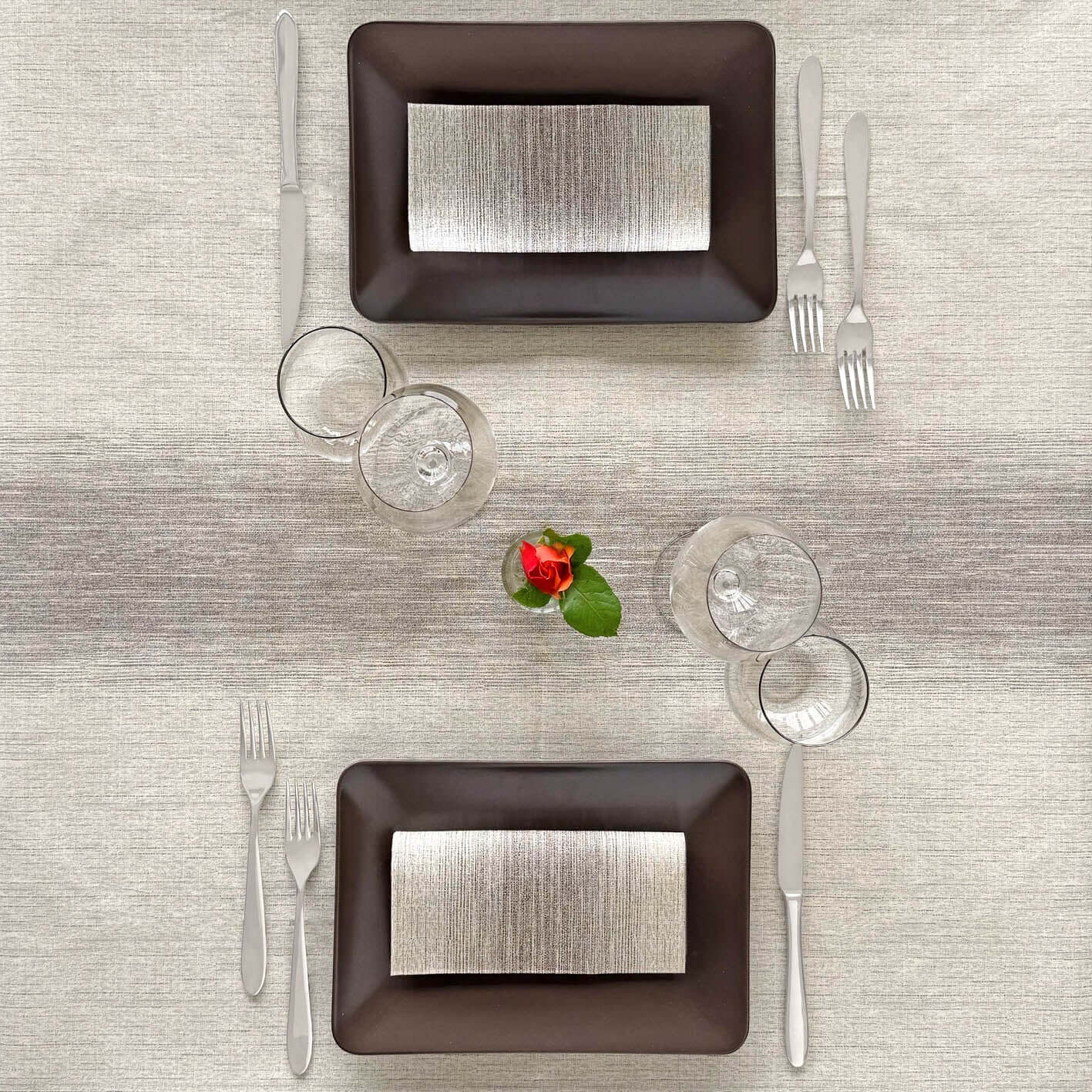 Tovaglia Tnt Sfumo Cacao Micro cm. 120X120 - 96 pz.