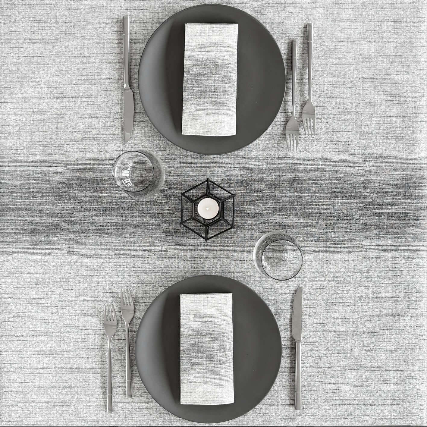 Tovaglia Tnt Sfumo Fumè Micro cm. 100X100 - 100 pz.