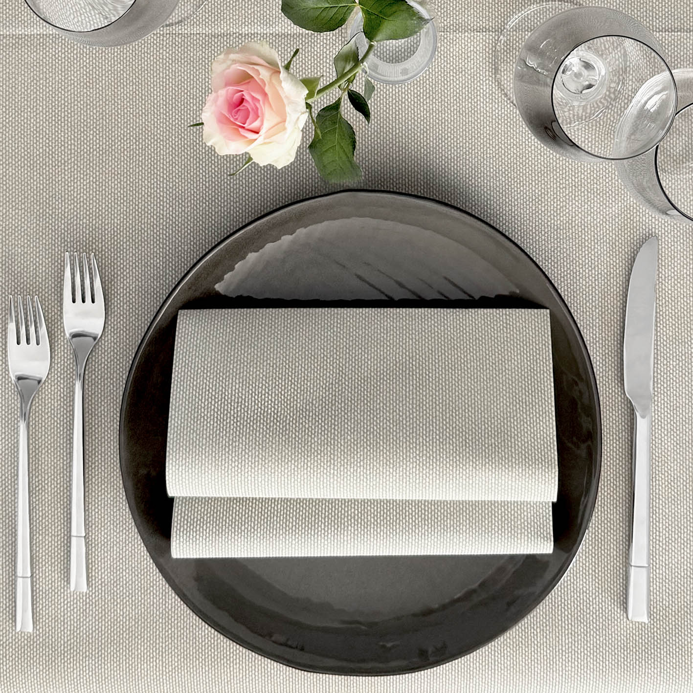 Tovagliolo Tnt Tea Sabbia Plus cm. 44x44 - 800 pz.