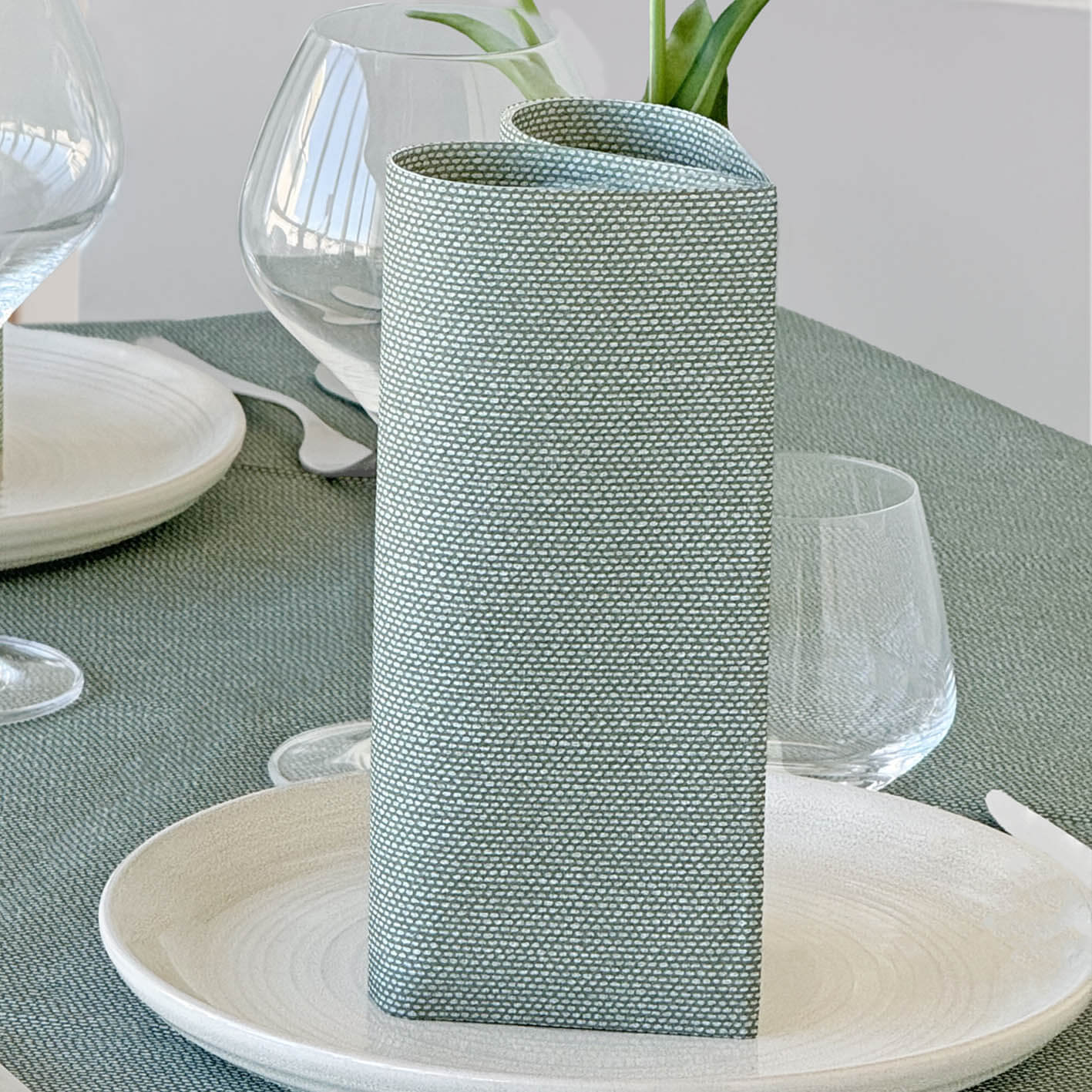 Tovagliolo Tnt Tea Salvia Plus cm. 44x44 - 800 pz.