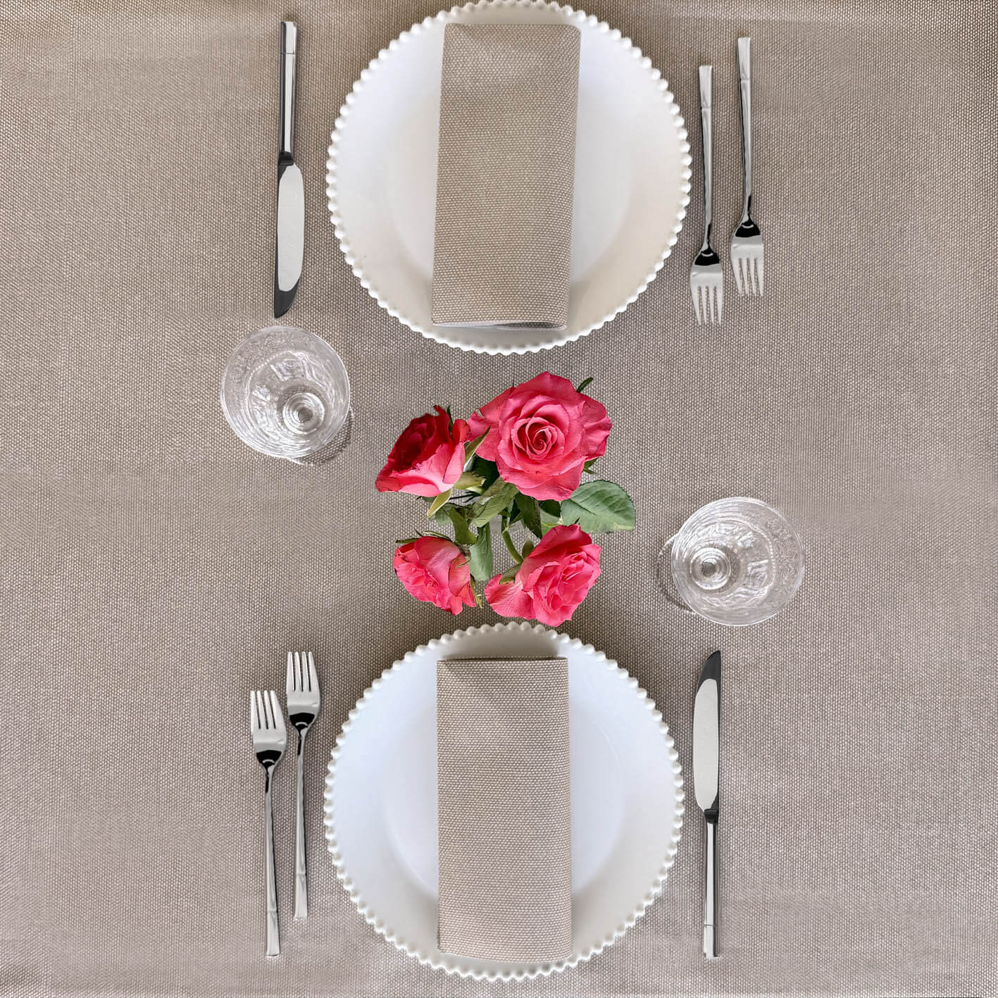 Tovaglia Tnt Tea Terra Plus cm. 100x100 - 100 pz.