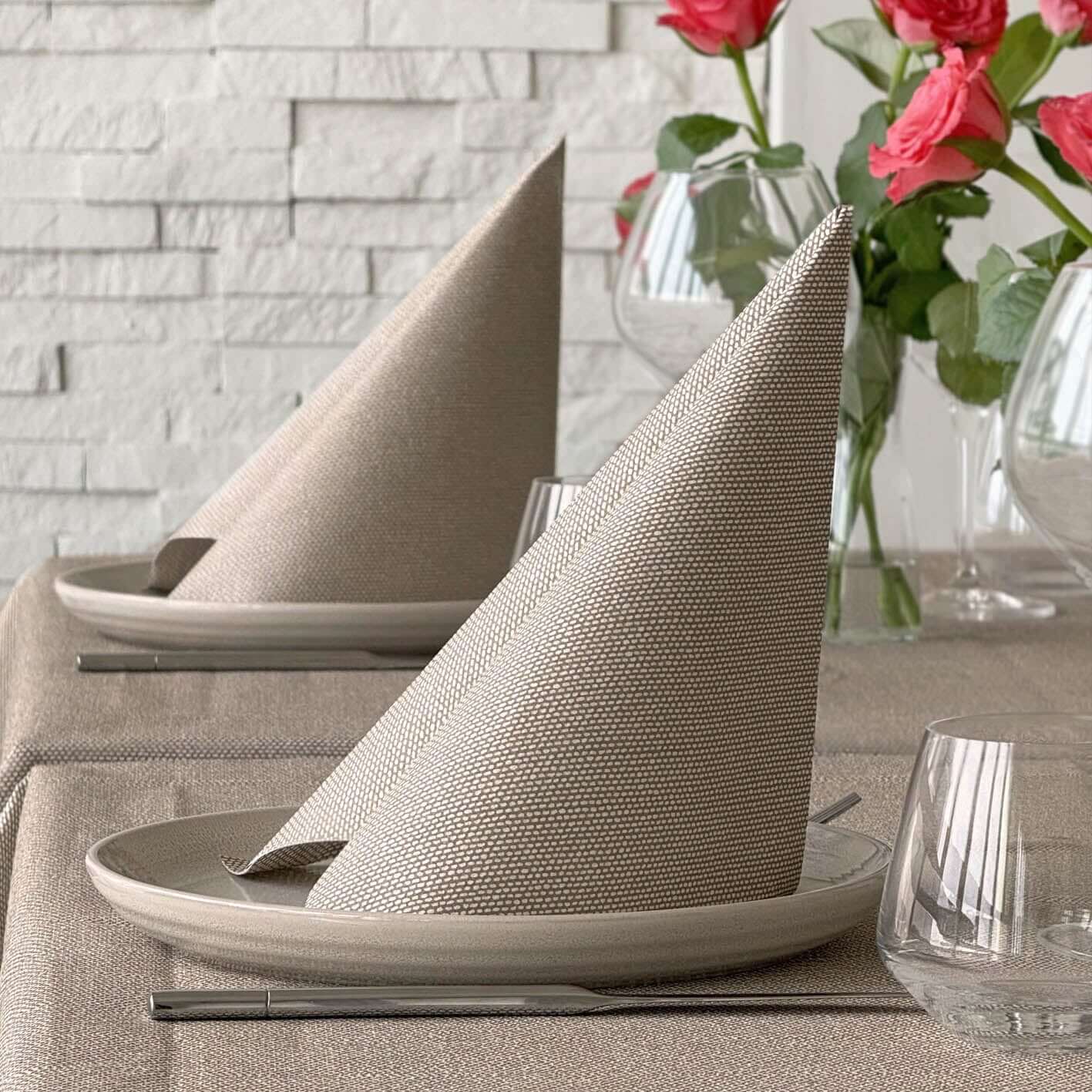 Tovagliolo Tnt Tea Terra Plus cm. 44x44 - 800 pz.