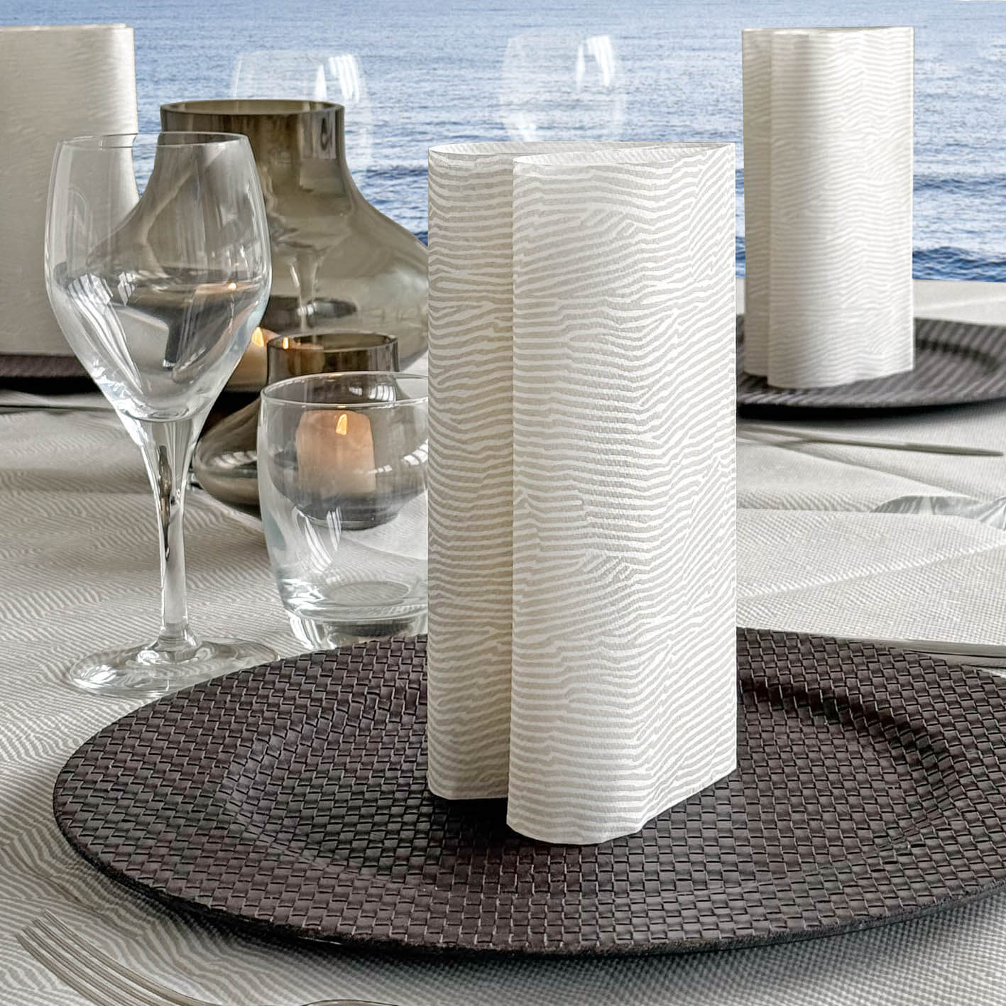 Tovagliolo Tnt Zeb Sabbia Mono cm. 40x40 - 800 pz.