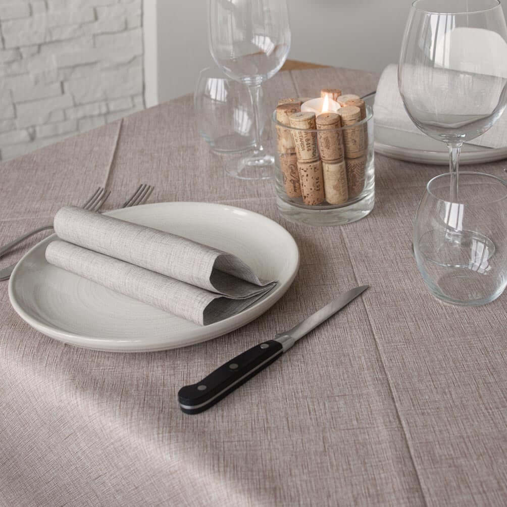 Tovaglia Tnt Ella Cacao Micro cm. 100X100 - 100 pz.