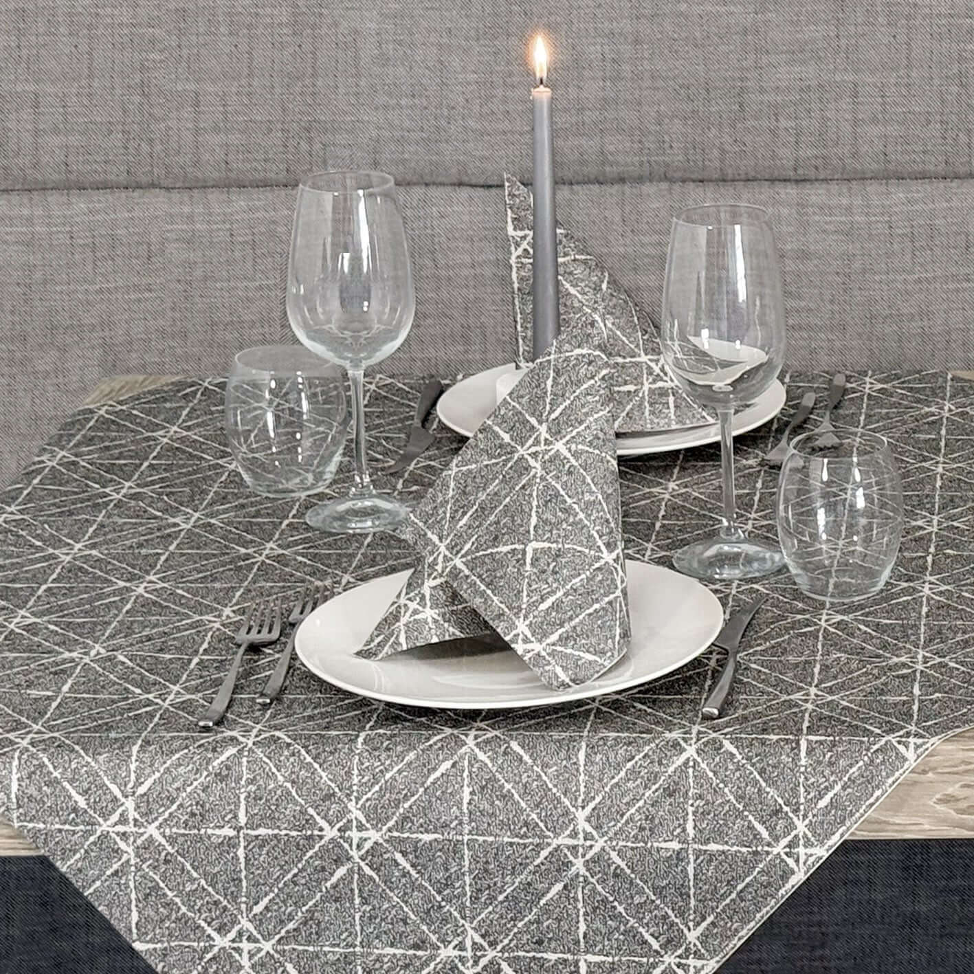 Tovaglia Tnt Hugo Granito Mono cm. 100x100 - 100 pz.