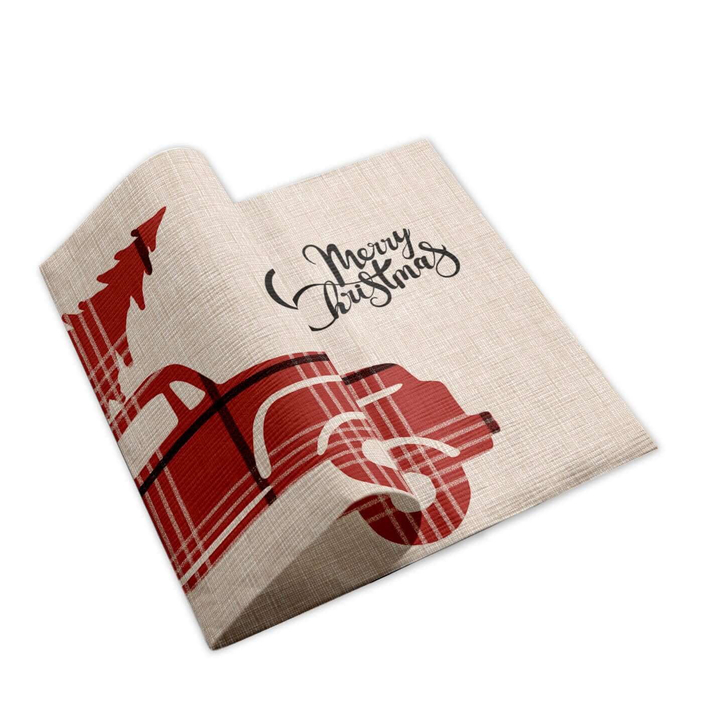 Tovagliolo Kilt Rosso Onda Airwave cm. 40X40 - 800 pz.