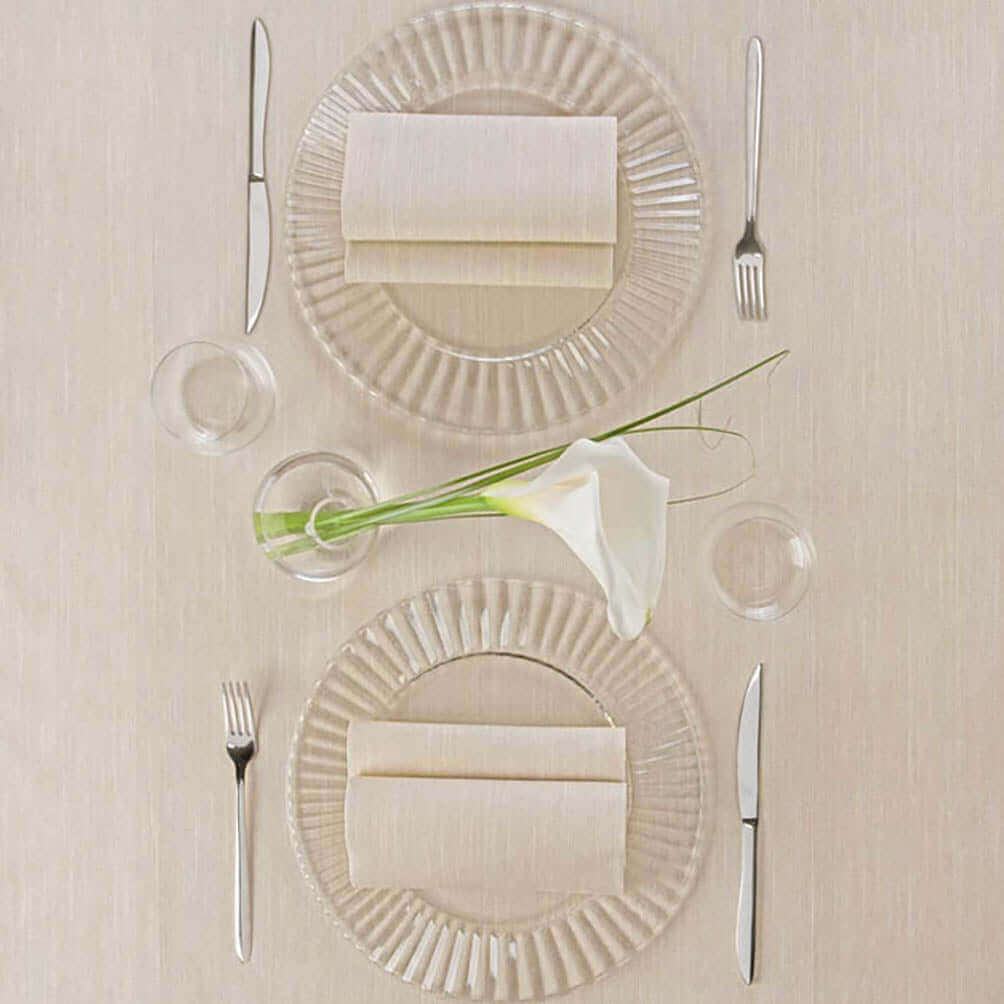 Tovaglia Tnt Melange Avorio Micro cm. 100X100 - 100 pz.