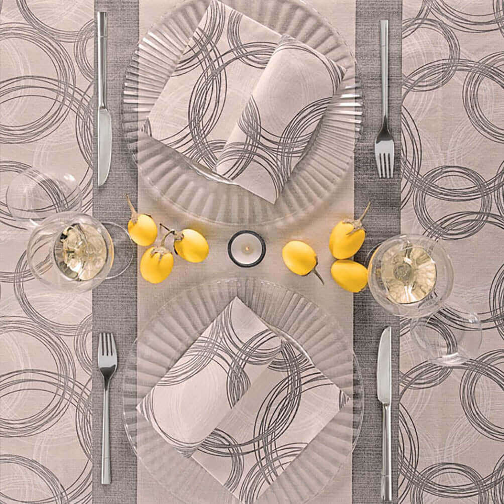 Tovagliolo Tnt Round Nero Micro cm. 40X40 - 800 pz.