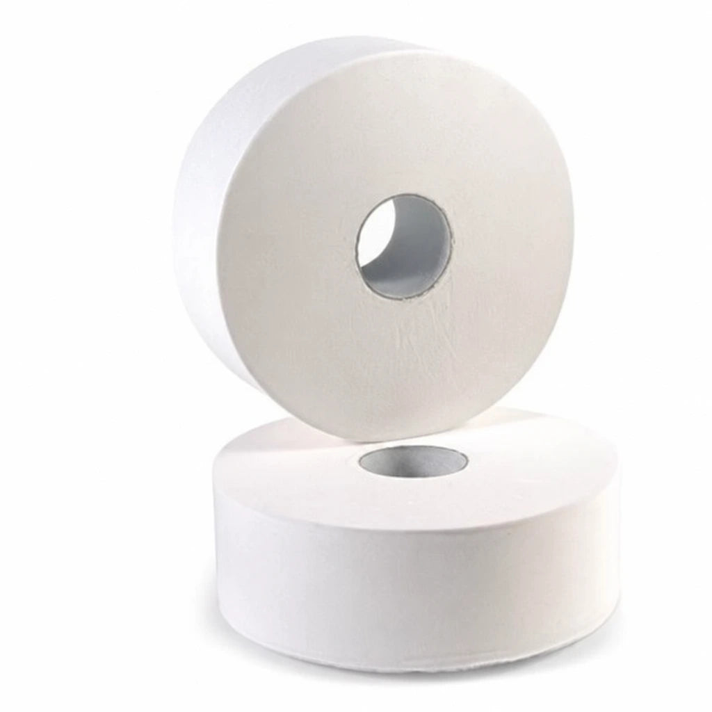 Rotolo carta igienica jumbo in ovatta 2 veli - Imballo da 12 pz. | Recreate the image exactly as it is. Don’t change, remove, combine, or add anything.