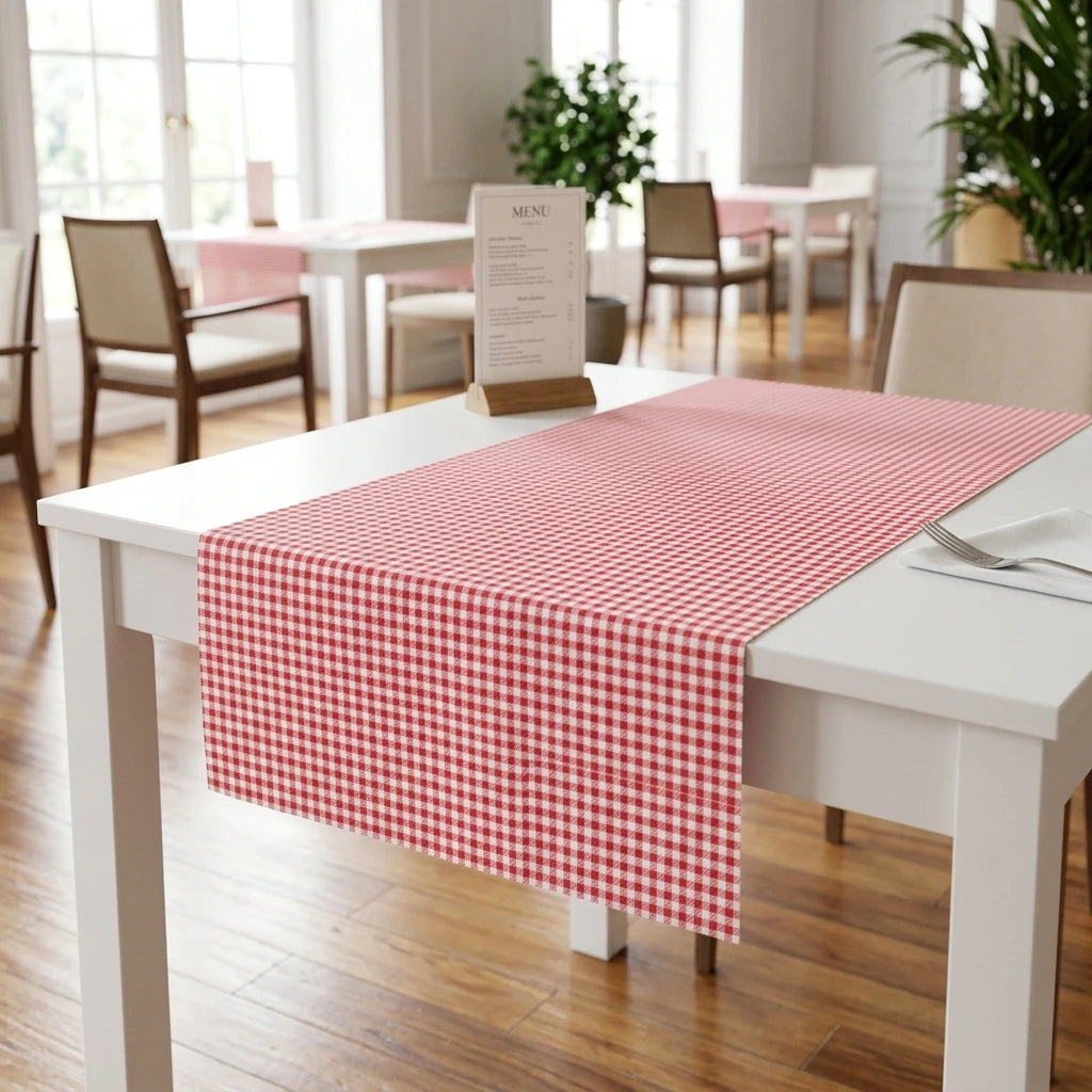 Runner Tnt Italo Bordeaux Plus cm. 120X48 - 200 pz. | Vorrei che i prodotti selezionati siano ambientati in un bel ristorante luminoso e realistico, sono tutti runner monouso in tessuto non tessuto pertanto non dev