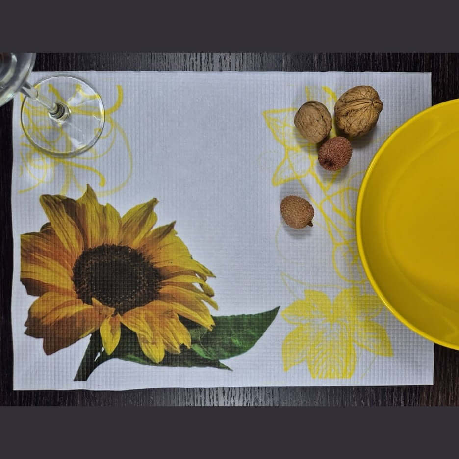 Tovaglietta Girasoli in carta cm. 30X40 Airwave – 2500 pz.