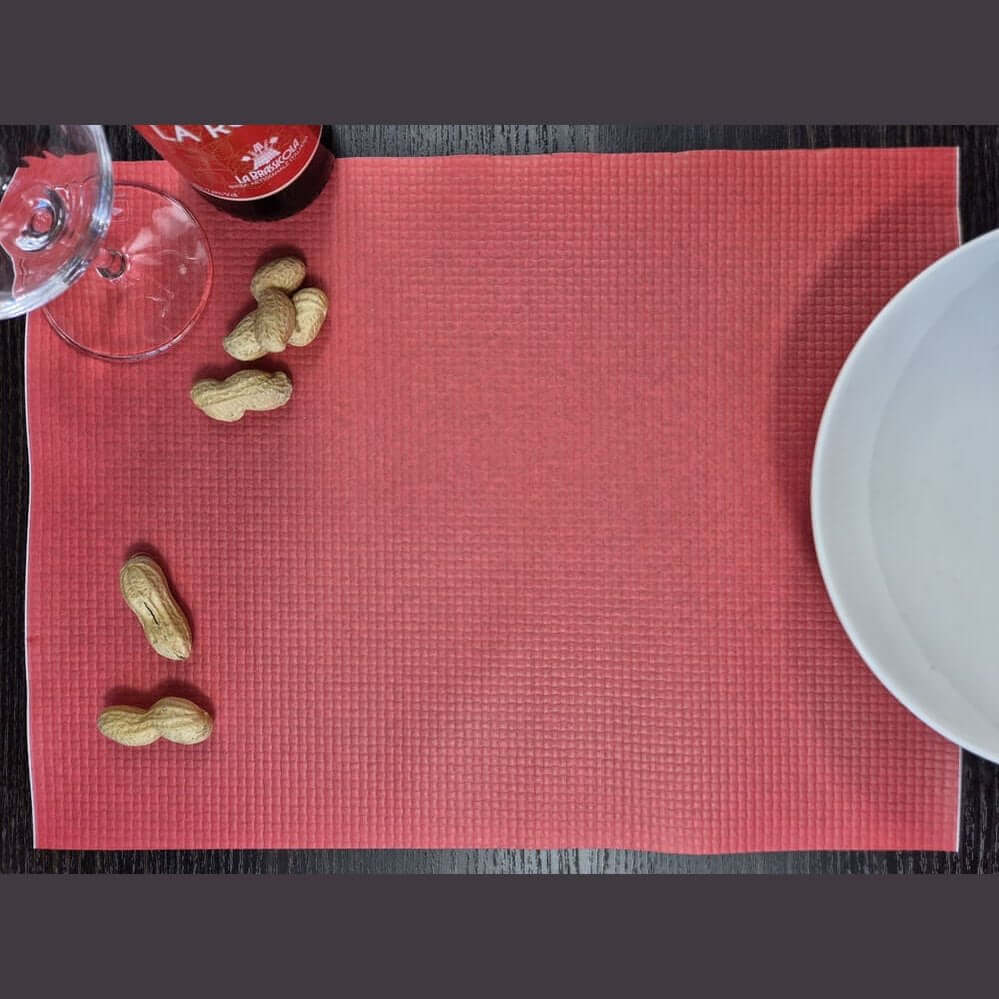 Tovaglietta Fondo Pieno Rosso in carta cm. 30X40 Airwave – 2000 pz.