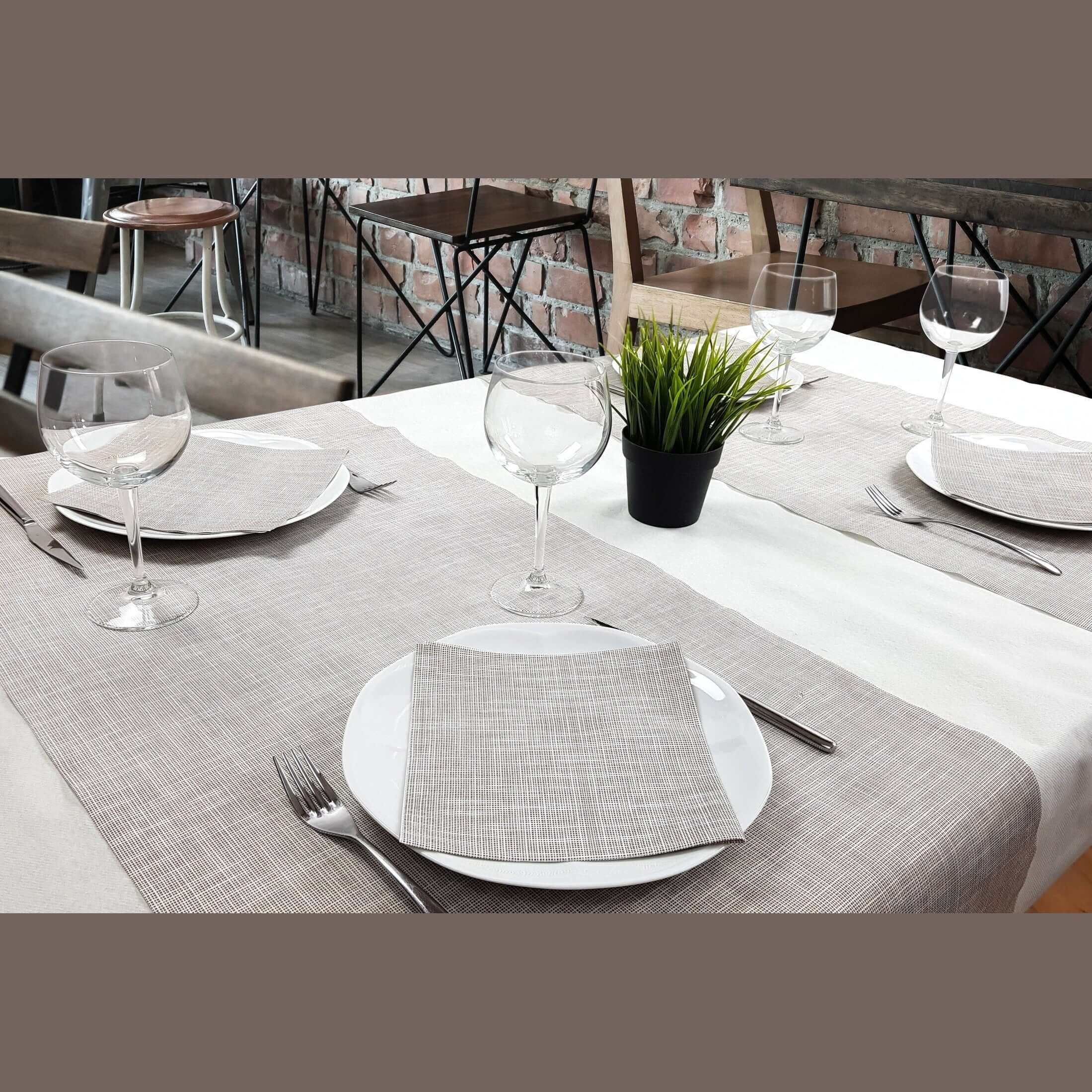 Runner Tnt Tex Tortora Superior cm. 120x48 - 200 pz.