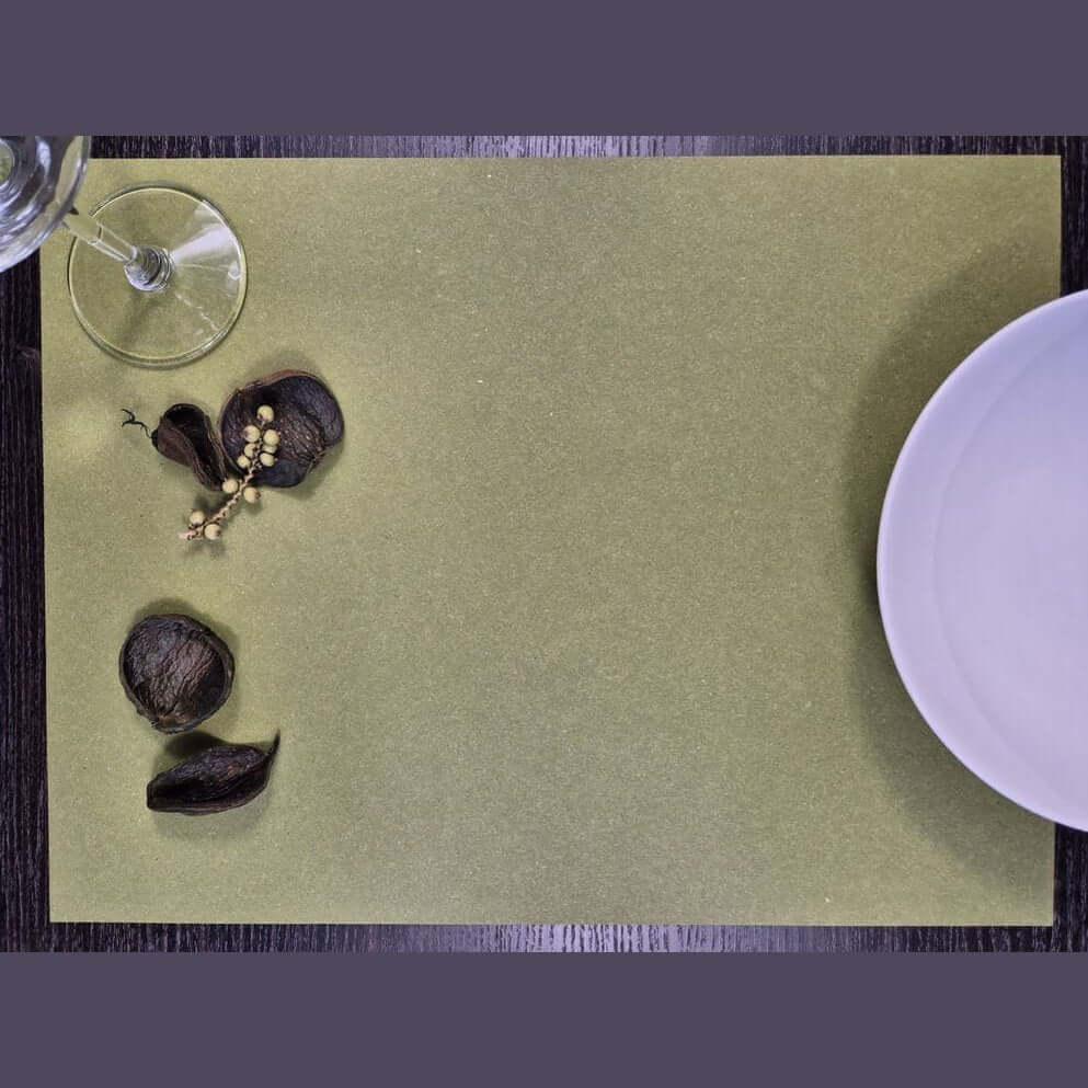 Tovaglietta in carta paglia verde cm. 33x44 Airwave – 1500 pz.