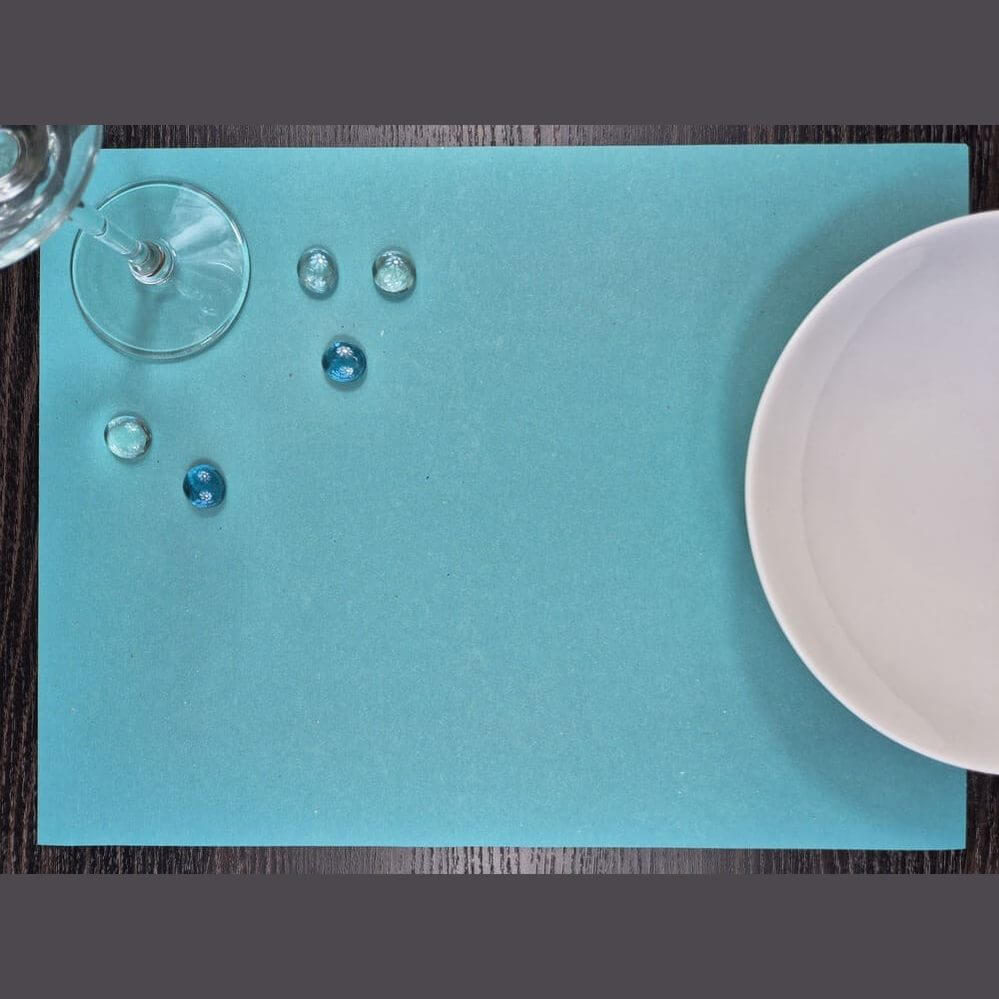 Tovaglietta in carta paglia acquamarina cm. 33x44 Airwave – 1500 pz.