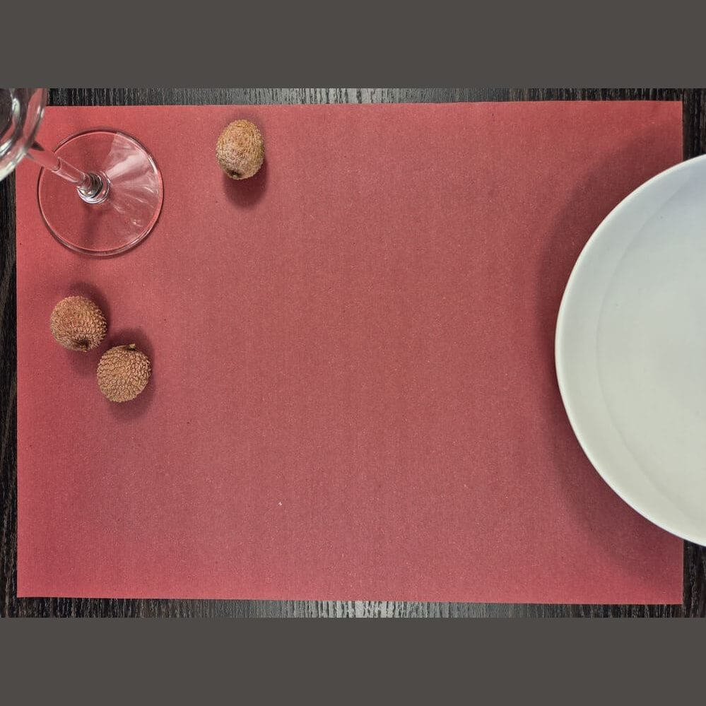 Tovaglietta in carta paglia bordeaux cm. 33x44 Airwave – 1500 pz.