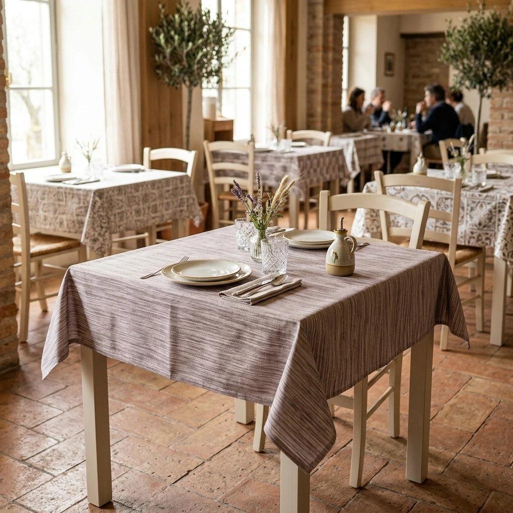 Tovaglia Tnt Costes Cacao Nuvola cm. 100X100 - 80 pz. | Vorrei che i prodotti selezionati siano ambientati in un bel ristorante luminoso e realistico, tutti i prodotti non dovranno avere alcun bordino e coprire tutto