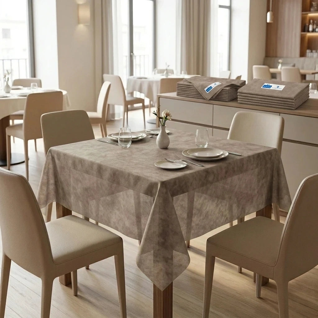 Tovaglia Tnt Creta Airspun cm. 140X140 - 70 pz. | Tovaglia Tnt 140x140 Creta Airspun 70 pz. - Mondo TNT