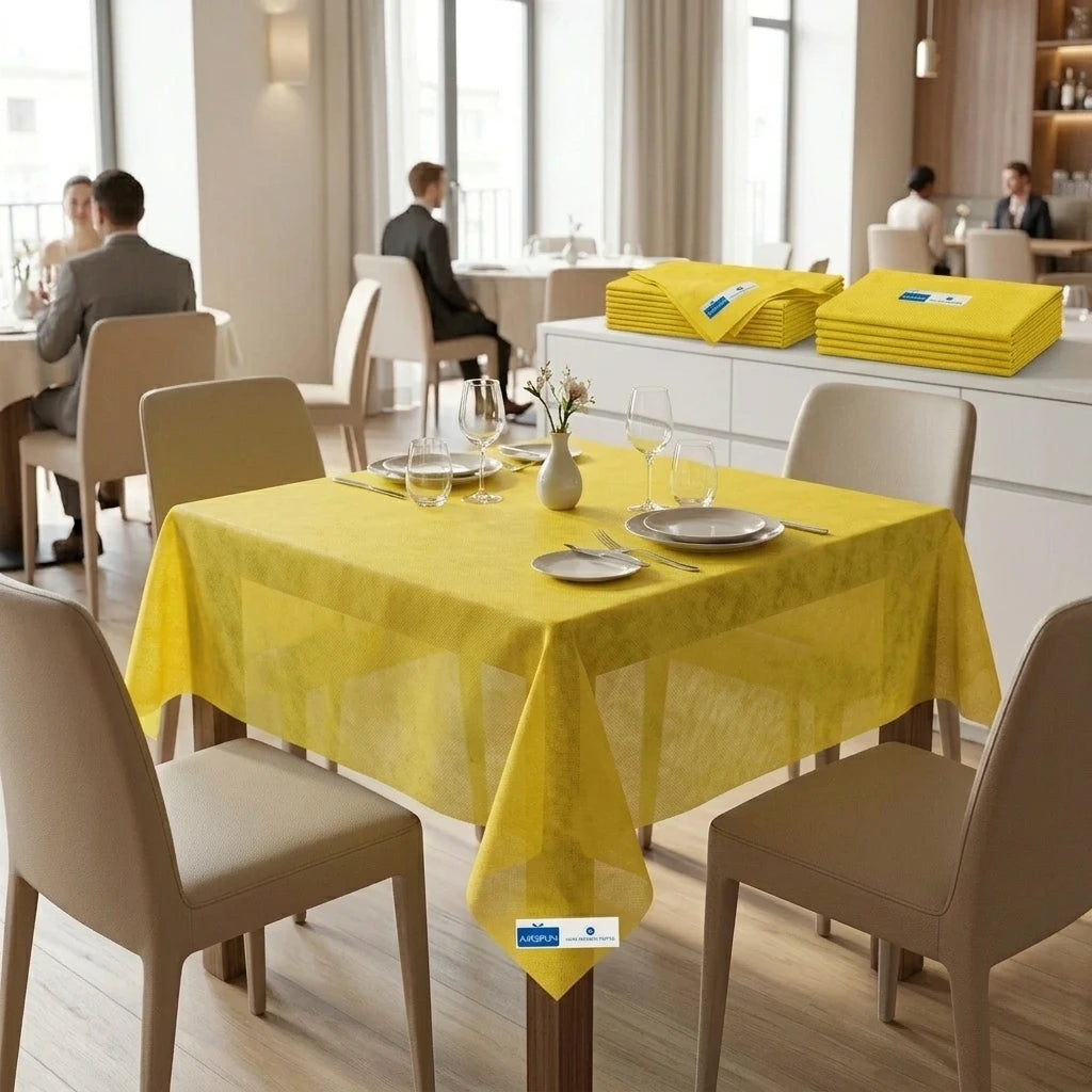 Tovaglia Tnt Giallo Ecostrong cm. 140X140 | Tovaglia Tnt Giallo Ecostrong cm. 140X140 - Mondo TNT