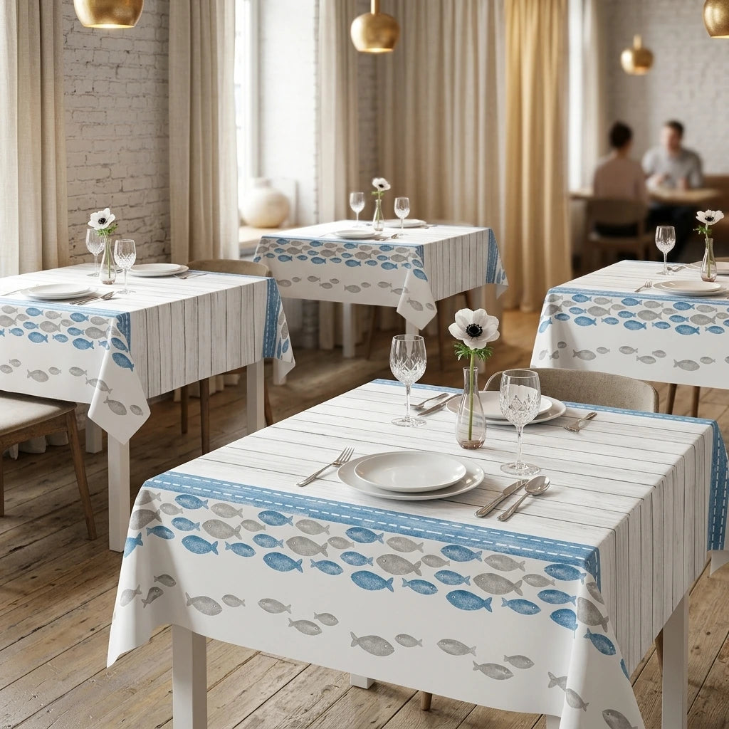 Tovaglia Tnt Mediterraneo Plus cm. 140X140 – 60 pz. | Vorrei che i prodotti selezionati siano ambientati in un bel ristorante luminoso e realistico, tutti i prodotti non dovranno avere alcun bordino e coprire tutto