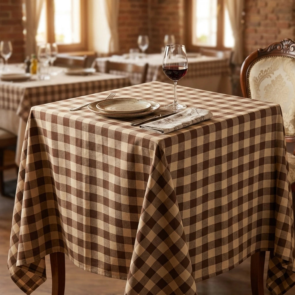 Tovaglia Tnt Rifugio Natural Plus cm. 120x120 - 100 pz. | Vorrei che i prodotti selezionati siano ambientati in un bel ristorante luminoso e realistico, tutti i prodotti non dovranno avere alcun bordino e coprire tutto
