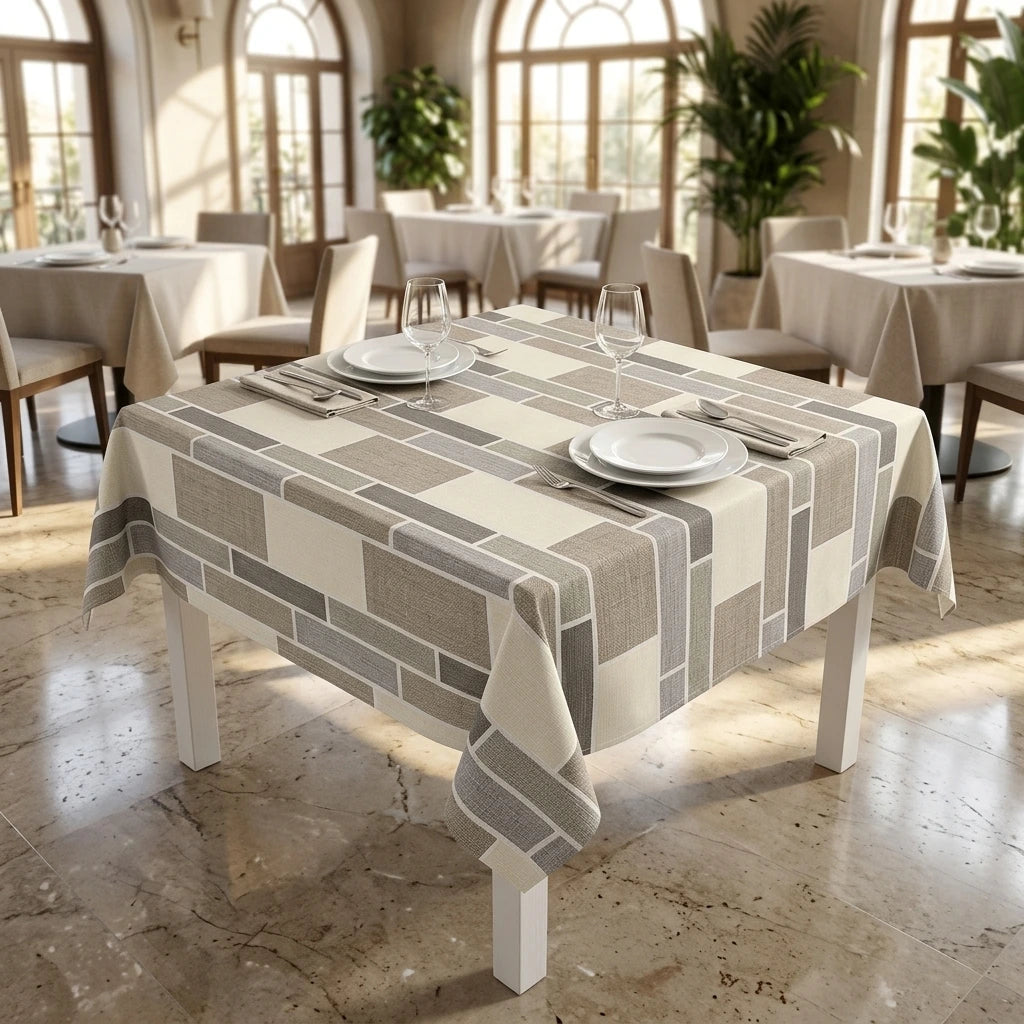 Tovaglia Tnt Urban Cacao Micro cm. 100x100 - 100 pz. | Vorrei che i prodotti selezionati siano ambientati in un bel ristorante luminoso e realistico, tutti i prodotti non dovranno avere alcun bordino e coprire tutto