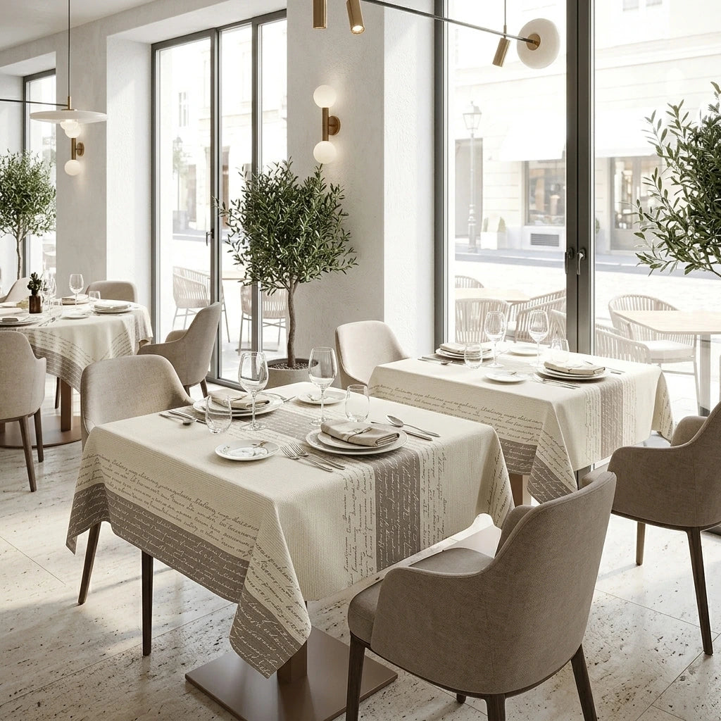 Tovaglia Tnt Wine Creta Plus cm. 120X120 - 100 pz. | Vorrei che i prodotti selezionati siano ambientati in un bel ristorante luminoso e realistico, tutti i prodotti non dovranno avere alcun bordino e coprire tutto