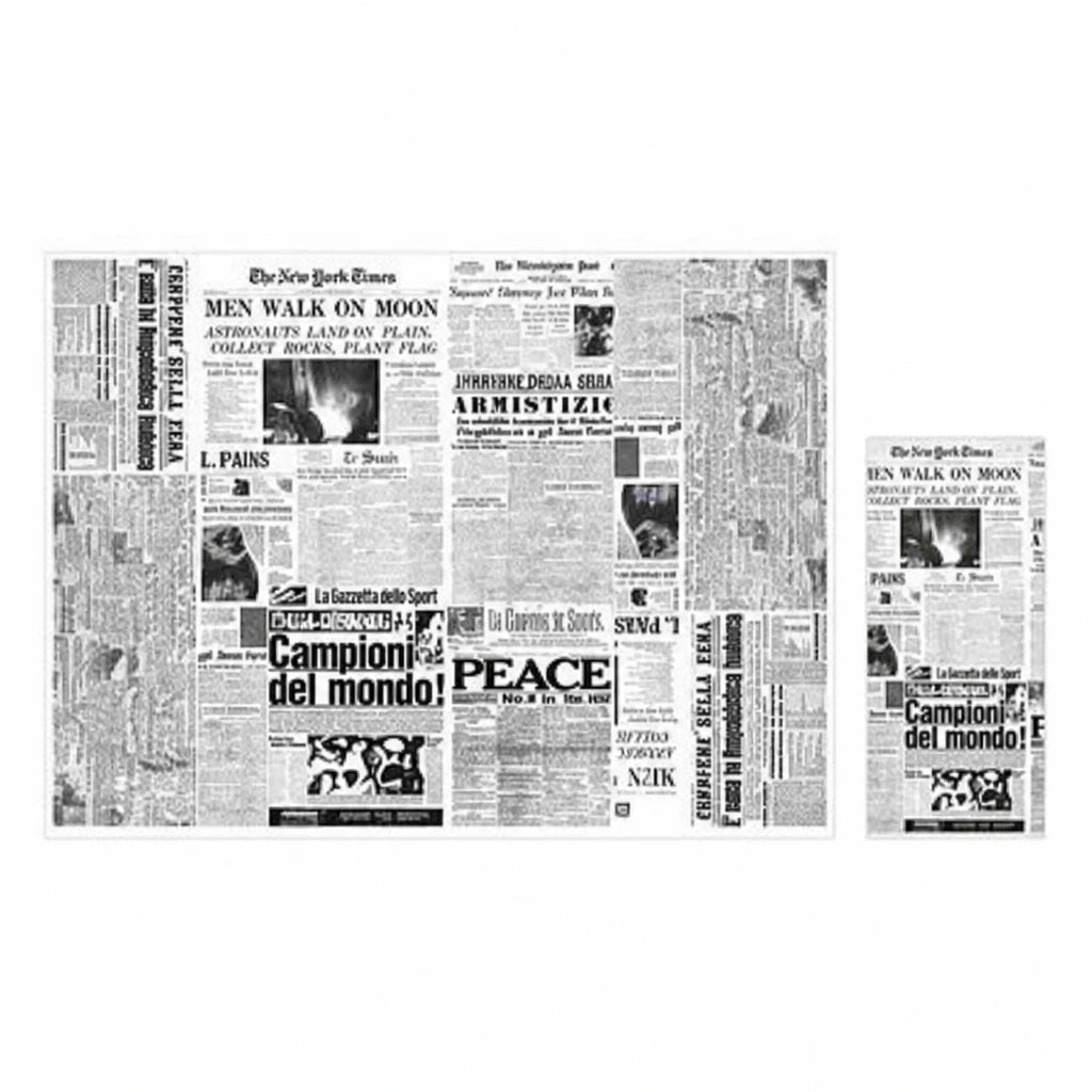 Tovaglietta Journal in carta cm. 30X40 Airwave – 2500 pz. | Recreate the image exactly as it is. Don’t change, remove, combine, or add anything.