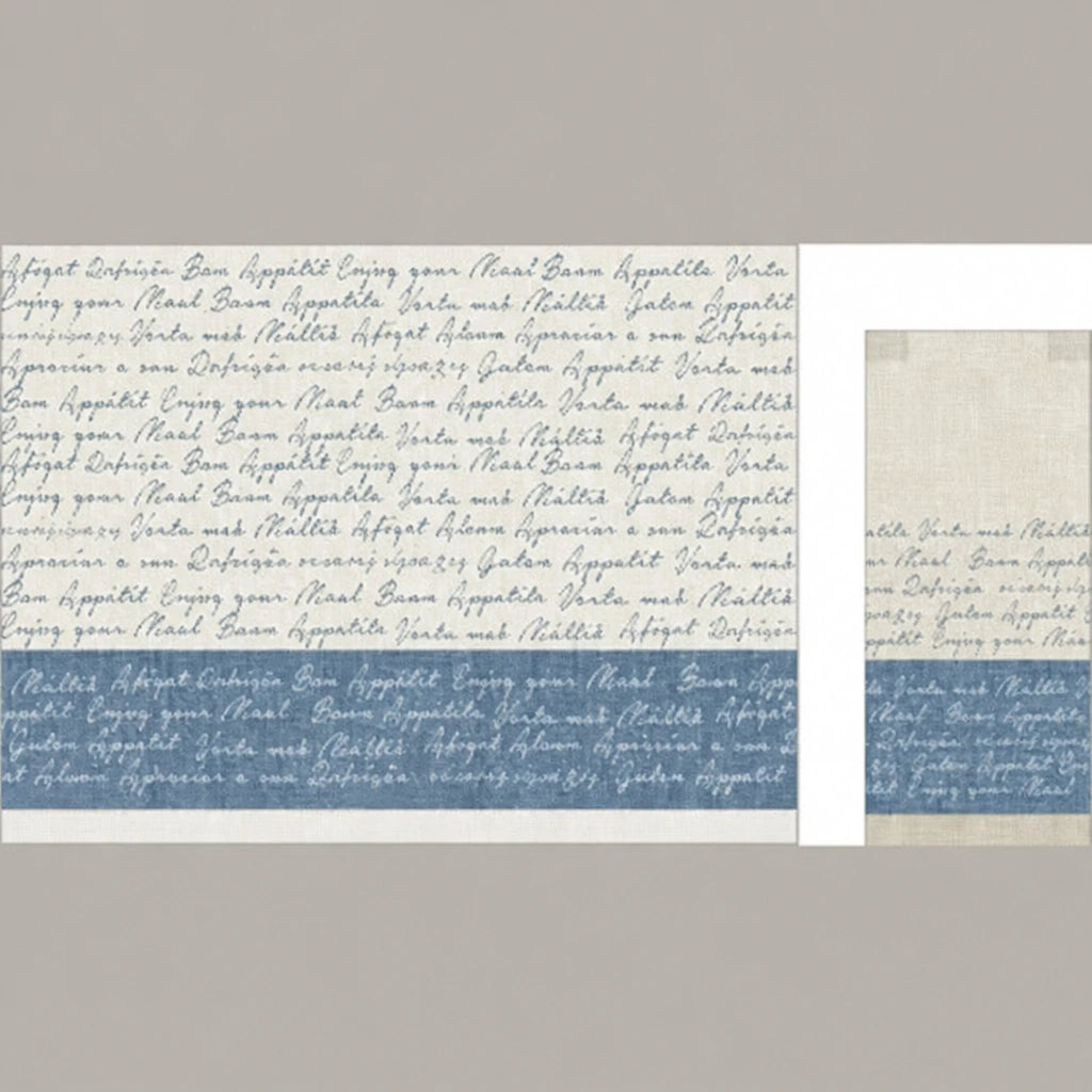 Tovaglietta Lino Blu in carta cm. 30X40 Airwave – 2500 pz. | Recreate the image exactly as it is. Don’t change, remove, combine, or add anything.