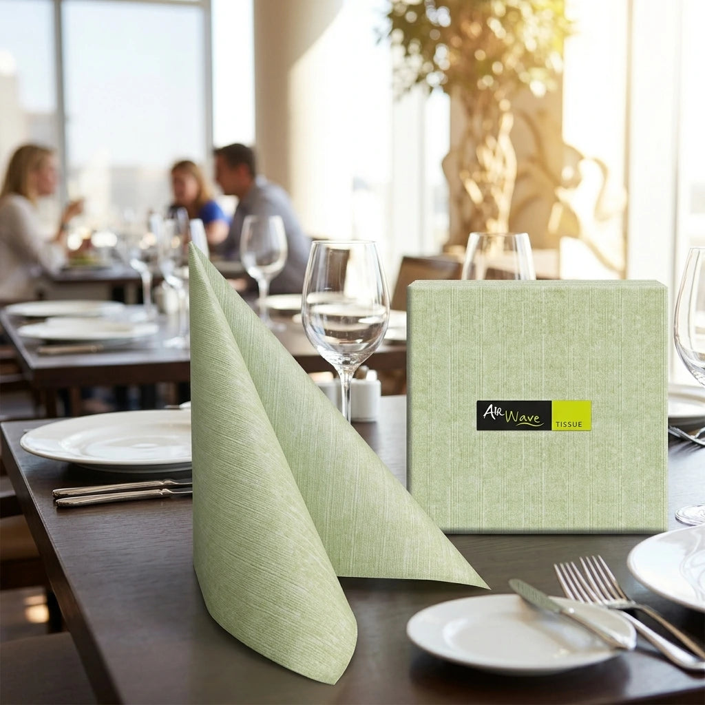 Tovagliolo Jill Olio Multisoft Airwave cm. 40X40 - 960 pz. | Tovaglioli tnt da tavola 40x40 Jill Olio Multisoft Airwave - Mondo TNT