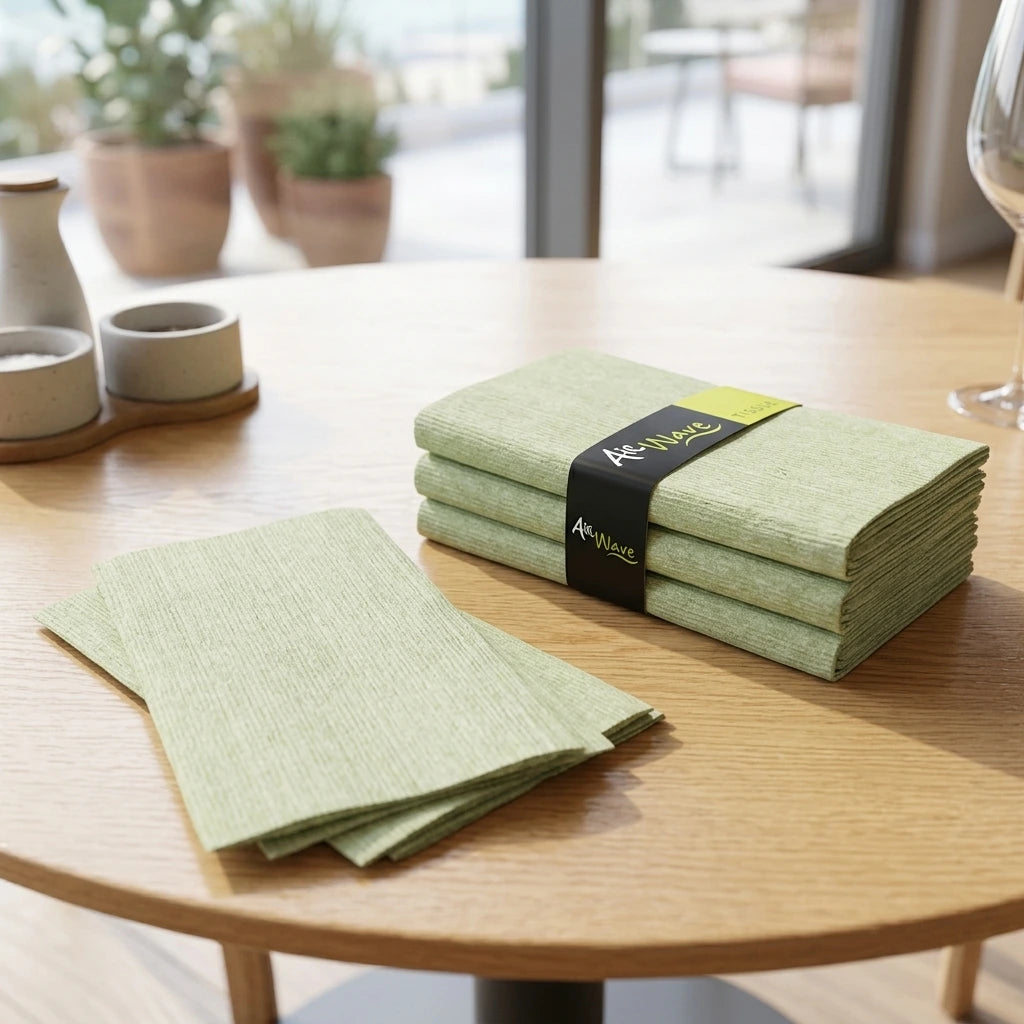 Tovagliolo Jill Olio Multisoft Airwave piegato 1/8 cm. 40X40 - 960 pz. | Tovaglioli tnt piegati 40x40 Jill Olio Multisoft Airwave - Mondo TNT