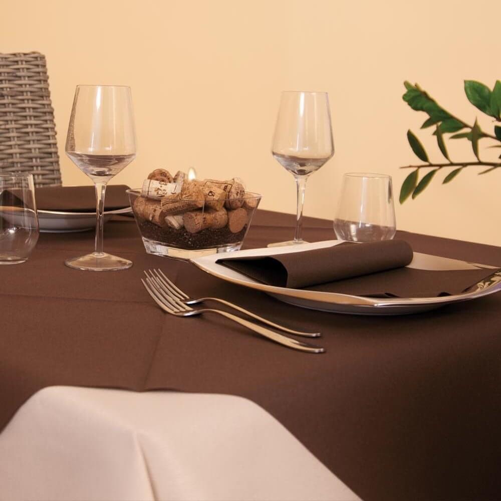 Tovaglia Cacao Plus cm. 120X120 - 100 pz.