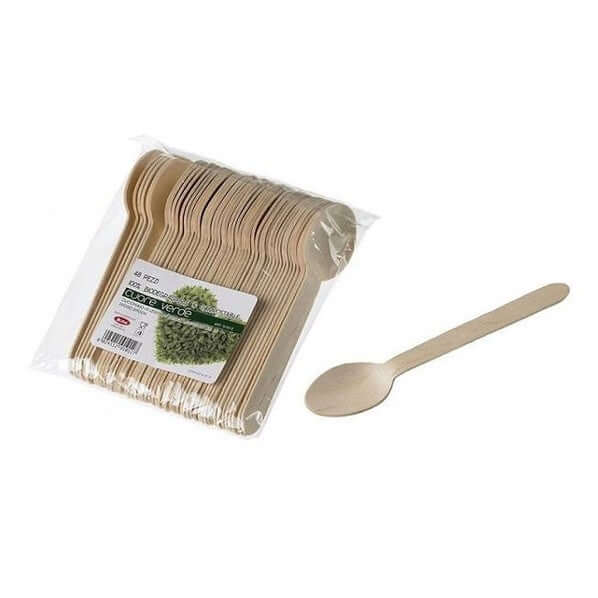 Cucchiaio in Betulla H. 16 - Cartone da 1152 pz. 48 pz. x 24