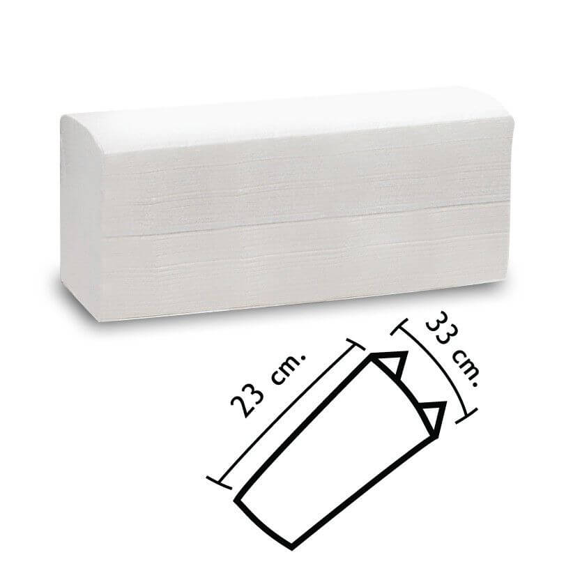 Fogli asciugamani a C in pura cellulosa doppio velo - 3060 pz.