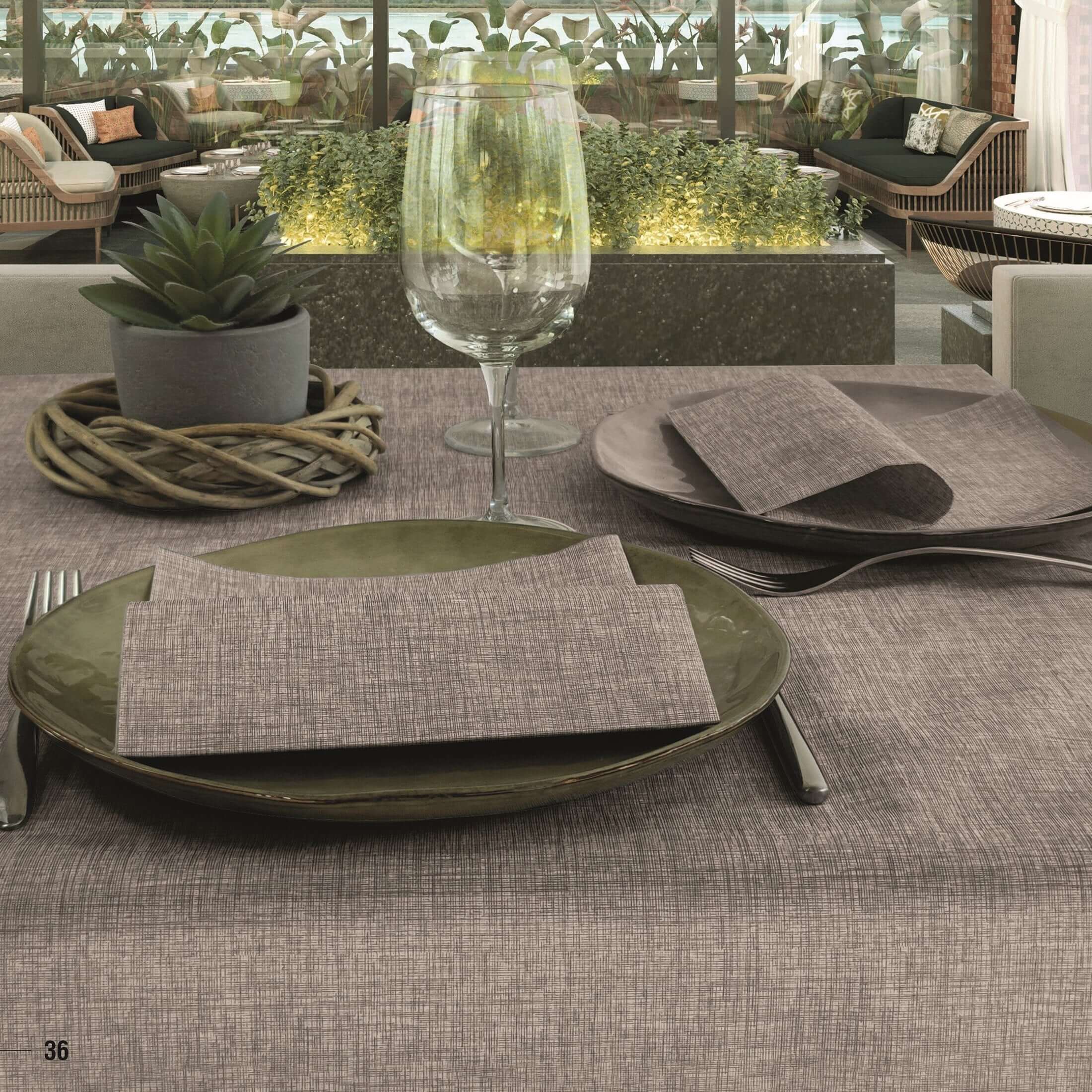 Tovagliolo Tnt Grafite Tortora Superior cm. 40x40 – 800 pz.