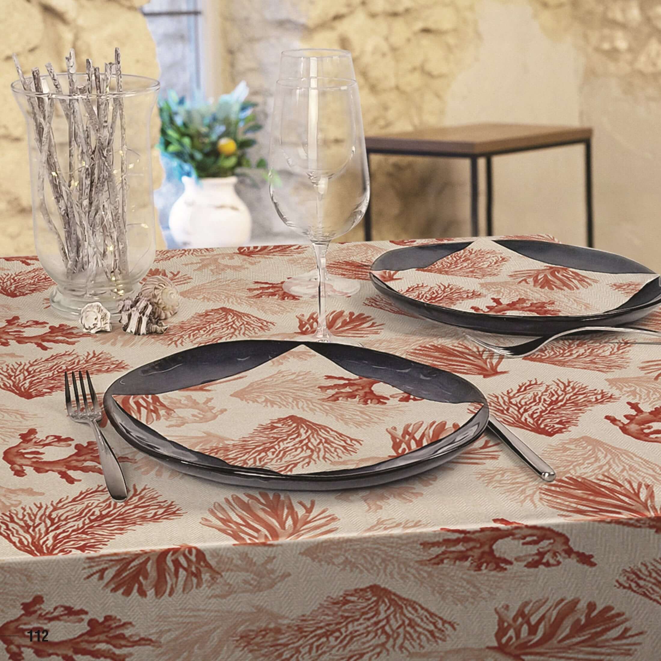 Tovaglia Tnt Korals Rosso Superior cm. 100x100 – 100 pz.