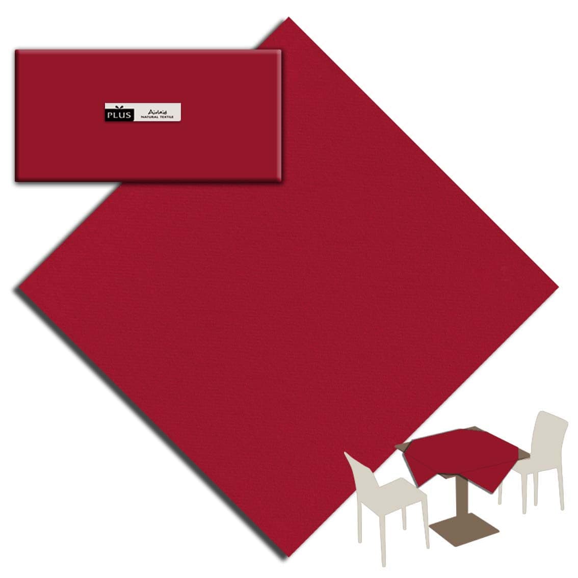 Tovaglia Bordeaux Plus cm. 100X100 - 100 pz.