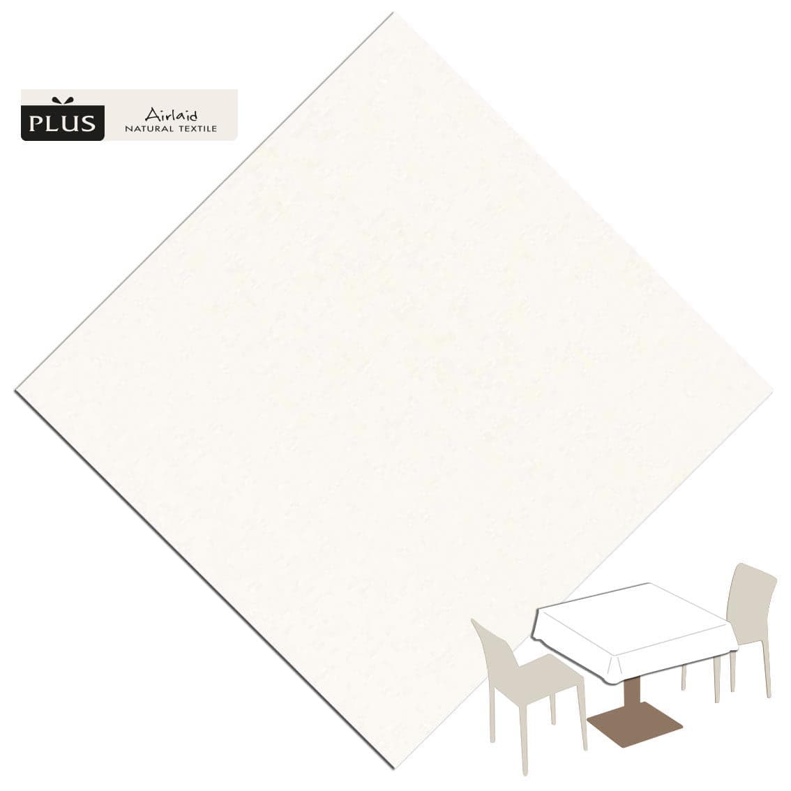 Tovaglia Bianco Plus cm. 120x120 - 100 pz.