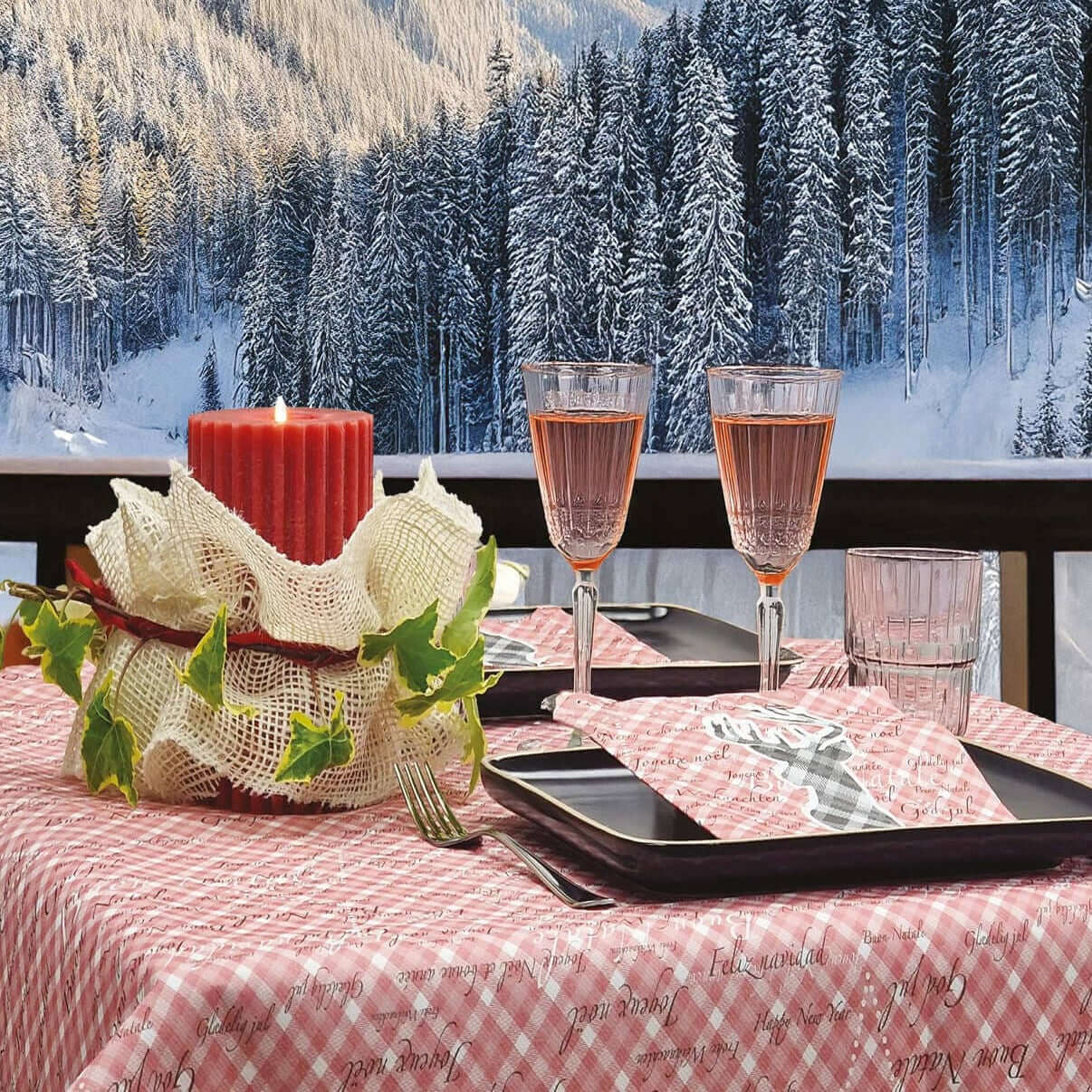 Tovagliolo Tnt Bergen Rosso Superior cm. 40x40 – 800 pz.