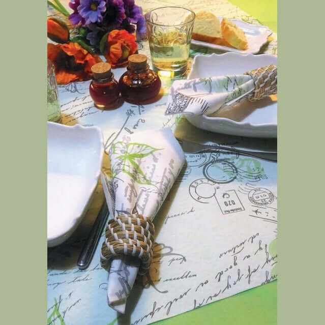 Tovaglia Paris Verde Lime Superior cm. 100x100 – 100 pz.