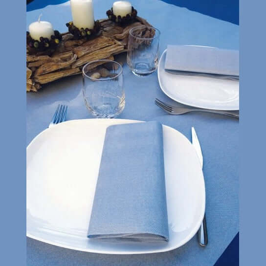 Tovaglia Lino Blu Superior cm. 100x100 – 100 pz.