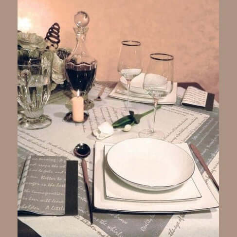 Tovagliolo Poesia Tortora Superior cm. 40x40 – 800 pz.