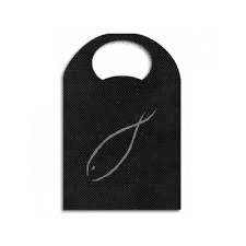 Bavaglio Oblò Pescato Nero Airspun cm. 37X57 - 600 pz.