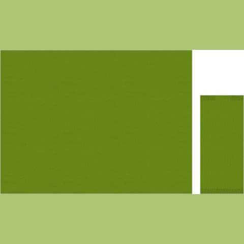 Tovaglietta in carta paglia verde cm. 33x44 – 1500 pz.