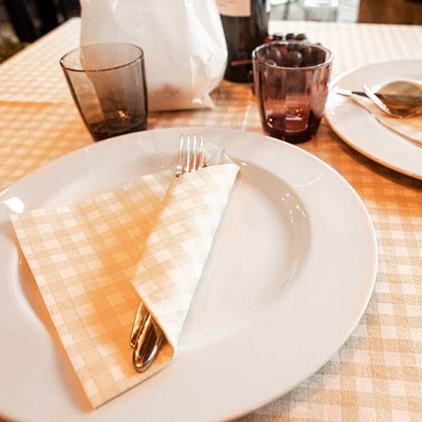 Tovagliolo Roma Tortora Soft cm. 40x40 - 600 pz.