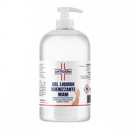 Gel Antibatterico Igienizzante Mani da 1 lt. - Conf. da 12 pz..