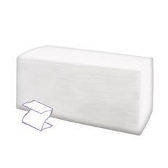 Foglio asciugamano piegato a "z" doppio velo microincollato di pura cellulosa - 3000 pz..