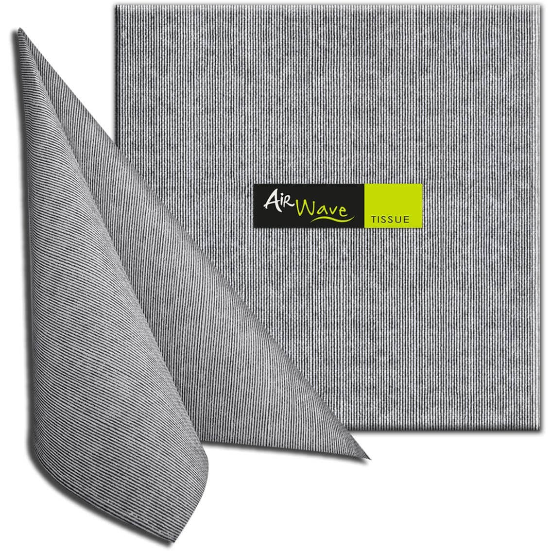 Tovagliolo Jill Nero Multisoft Airwave cm. 44X44 - 800 pz.