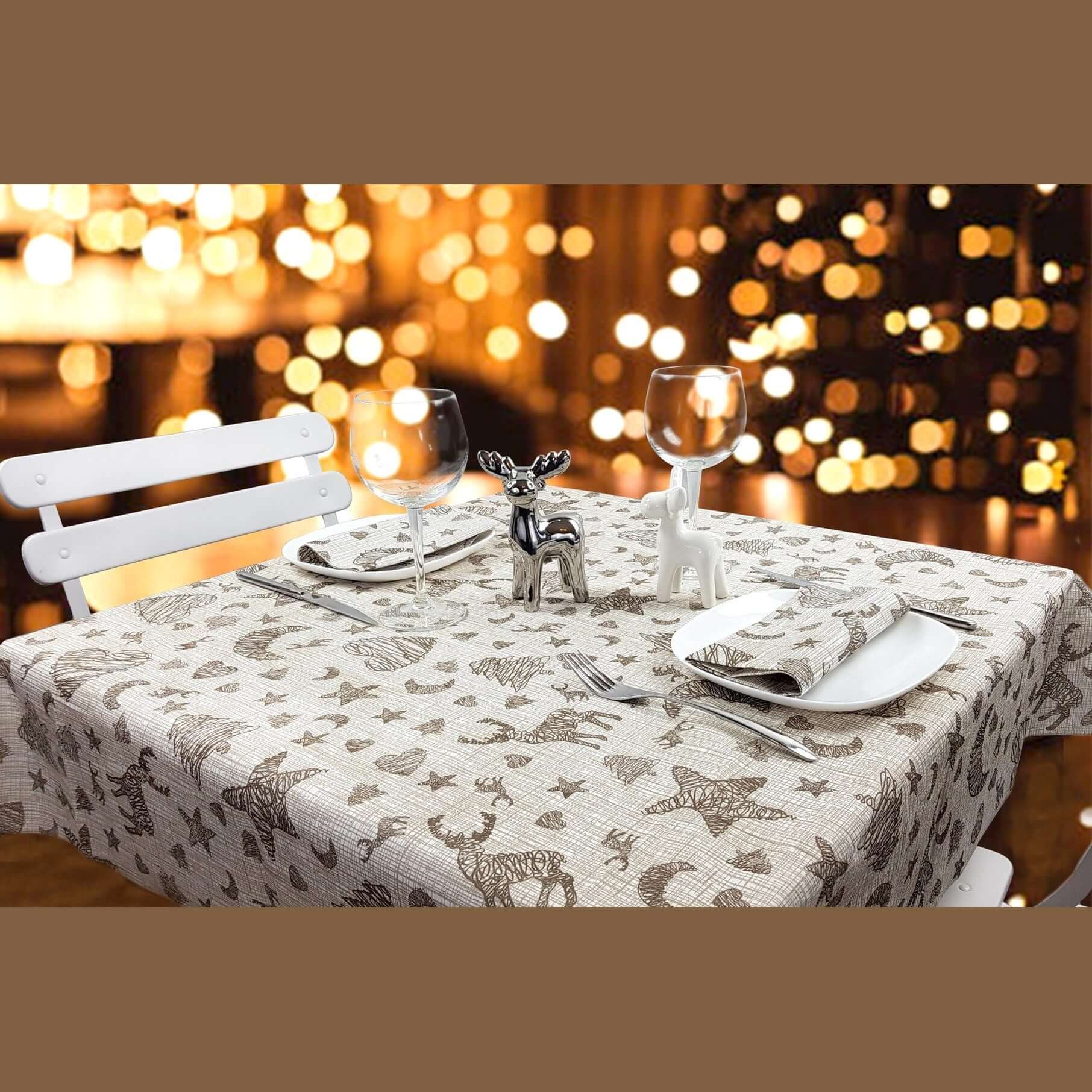 Tovaglia Cristal Marrone Superior cm. 100x100 – 100 pz.